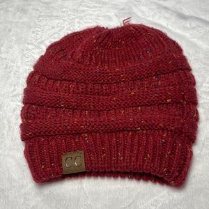 Red C.C. winter hat